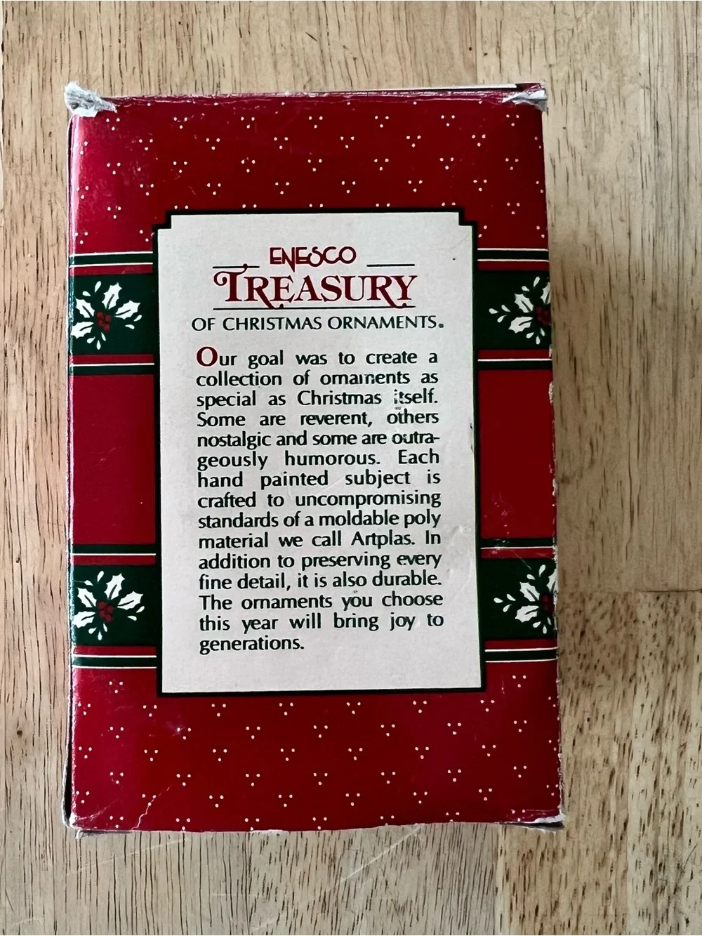 Vintage Enesco “Warmest Wishes” Ornament